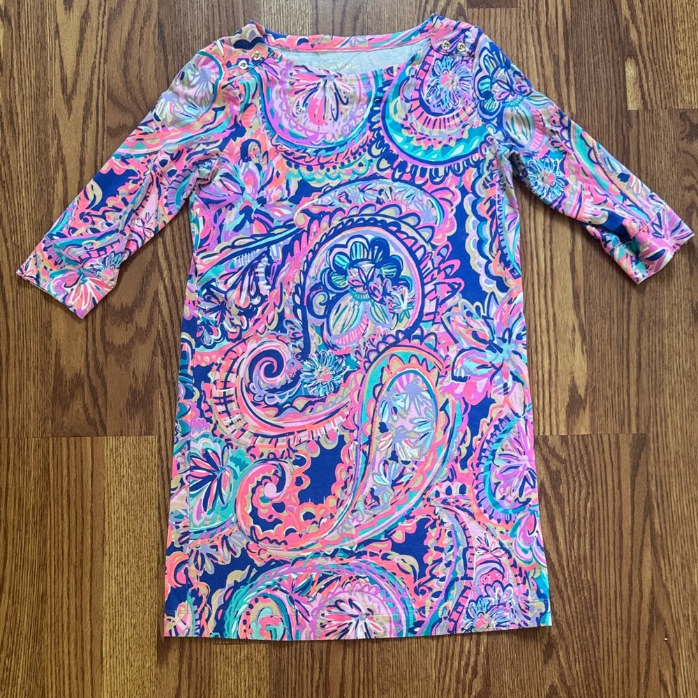 Lilly Pulitzer Multicolor Paisley Dress, size XL (12-14)